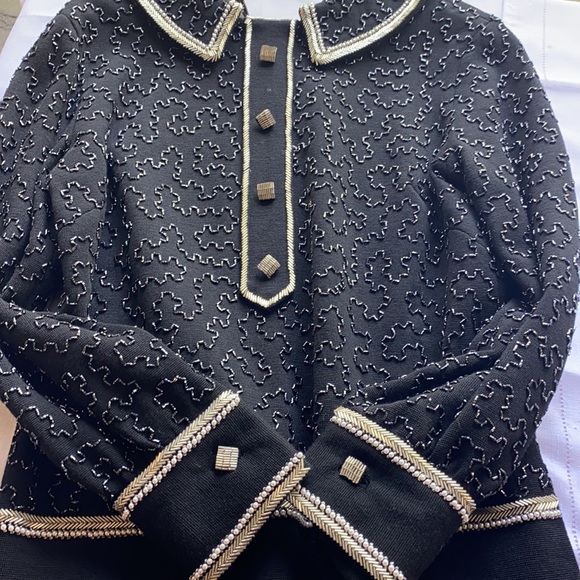 VINTAGE beaded knit top - Picture 5 of 6